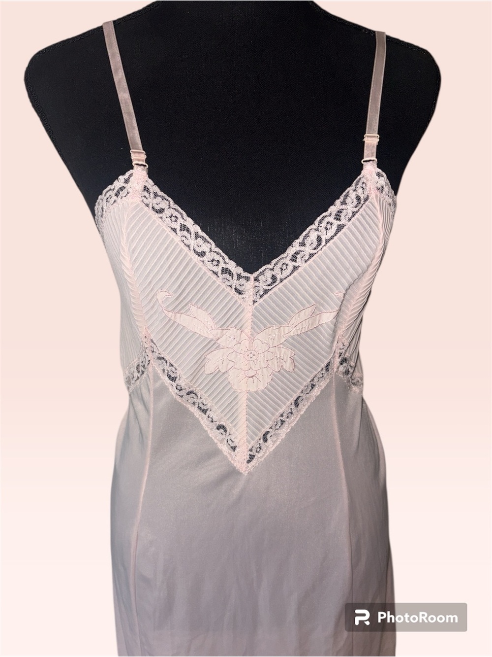 VTG lingerie SZ SM Easton Knit 1950s Light Pink